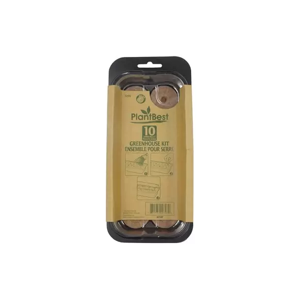 PlantBest 10 42mm Coconut Coir Pellet Greenhouse Kit