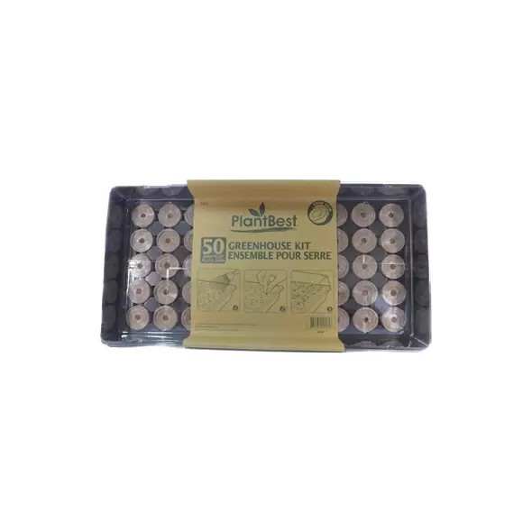 PlantBest 50 42mm Coconut Coir Pellet Greenhouse Kit
