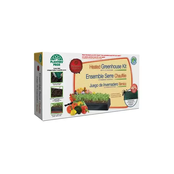 PlantBest Heated Greenhouse Kit (Tray Dome,Heat Mat, Base)