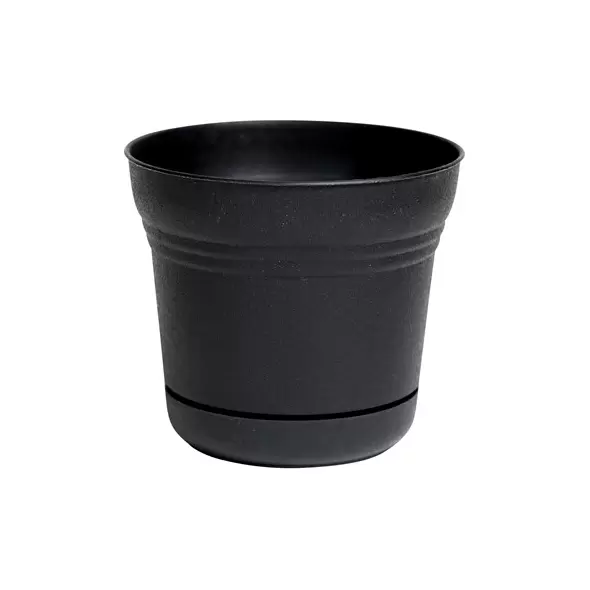 Bloem 7" Saturn Planter Black