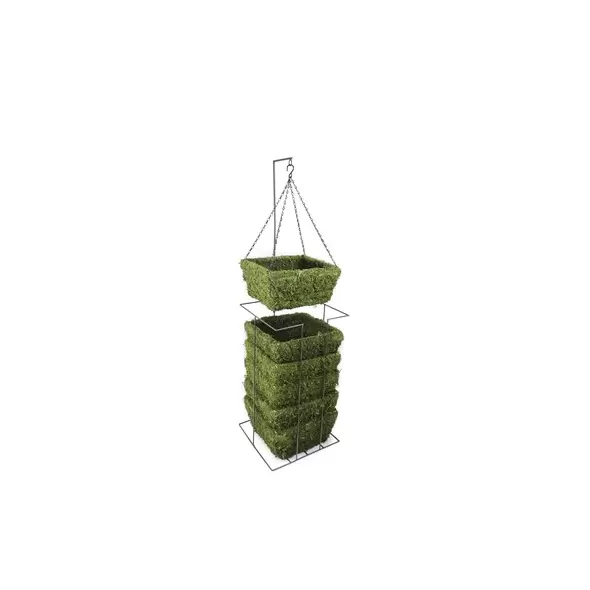 SuperMoss Medium Woven Square Basket Display