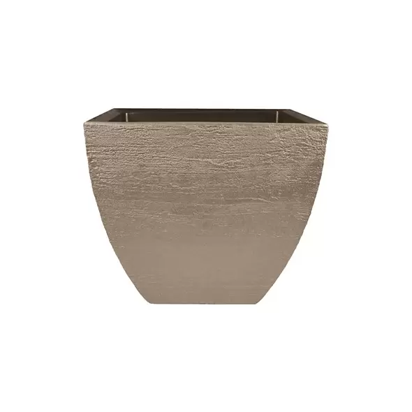Tusco 16" Modern Square Planter Safari