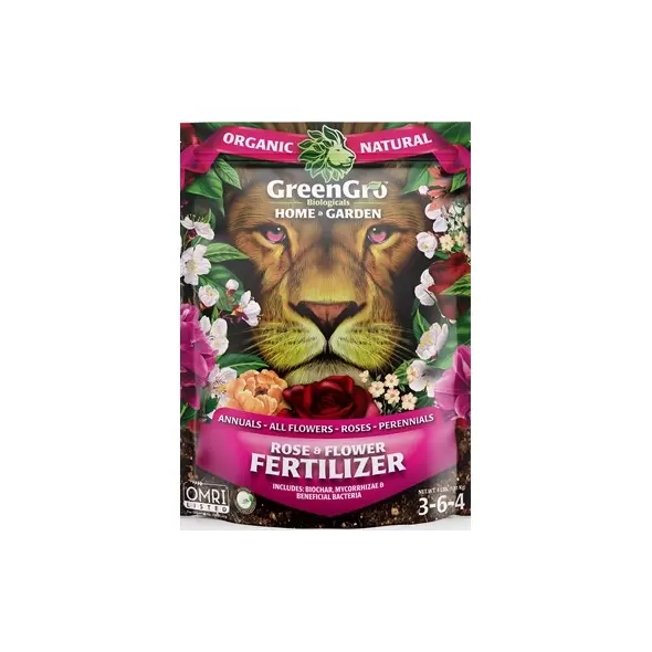 GreenGro Biologicals 4lb Home & Garden Rose & Flower Fertilizer