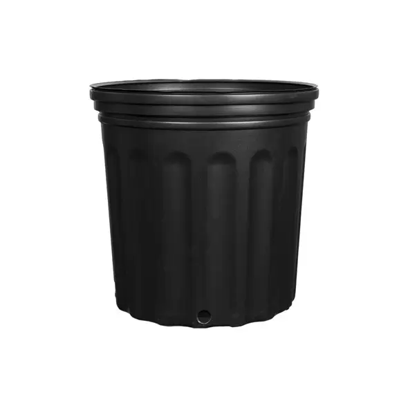 Grower Select 2 Gallon Small Nursery Pot, Blow Molded, Black, 45 per Case, 100 Cases per Pallet, Minimum Order Quantity 100 Cases, 8.66in x 8.66in, 1.78Gal, 2Gallon