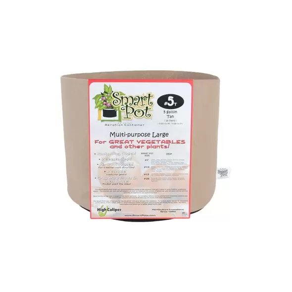 Smart Pot 5gal Multi Purpose Large Tan Display Box