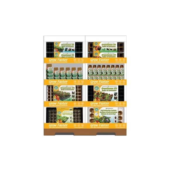 PlantBest 1/2 Pallet Corrugate Seed Starting Display