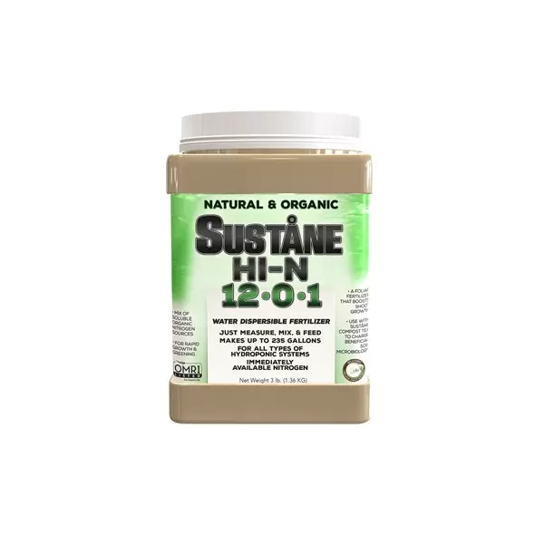 Sustane 12-0-1 Hi-N WDF Soluble 3lb (12/CS) Case Only