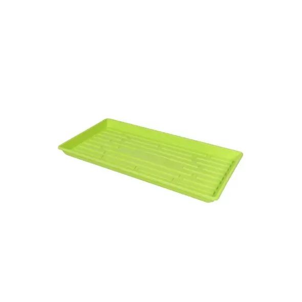 SunPack 1020 Heavy Duty Shallow Tray, No Holes, Lime Green