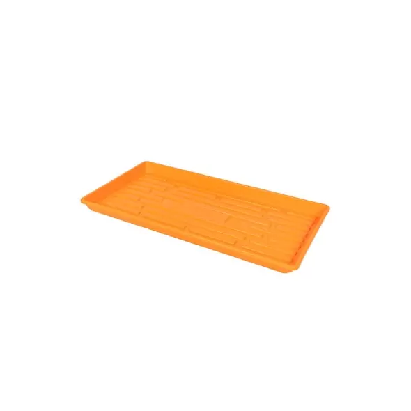 SunPack 1020 Heavy Duty Shallow Tray, No Holes, Orange