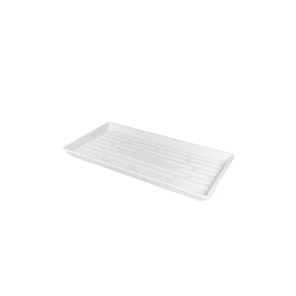 SunPack 1020 Heavy Duty Shallow Tray, No Holes, White