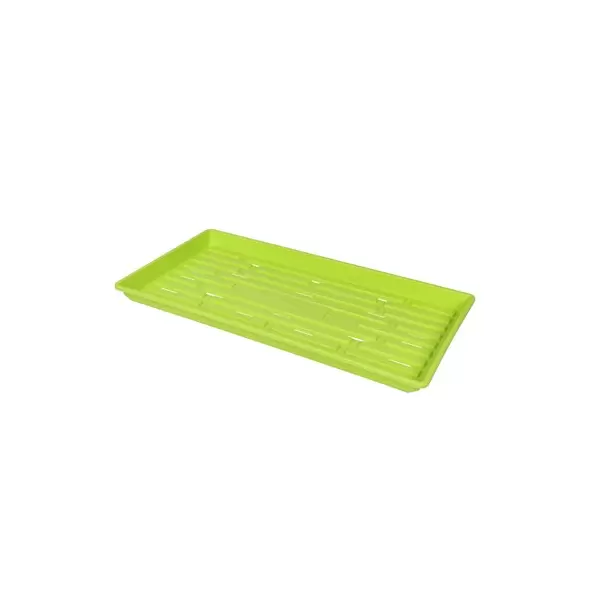 SunPack 1020 Heavy Duty Shallow Tray, Lime Green w/Hole