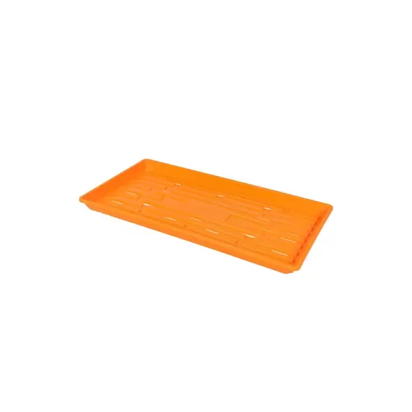 SunPack 1020 Heavy Duty Shallow Tray, Orange w/Hole