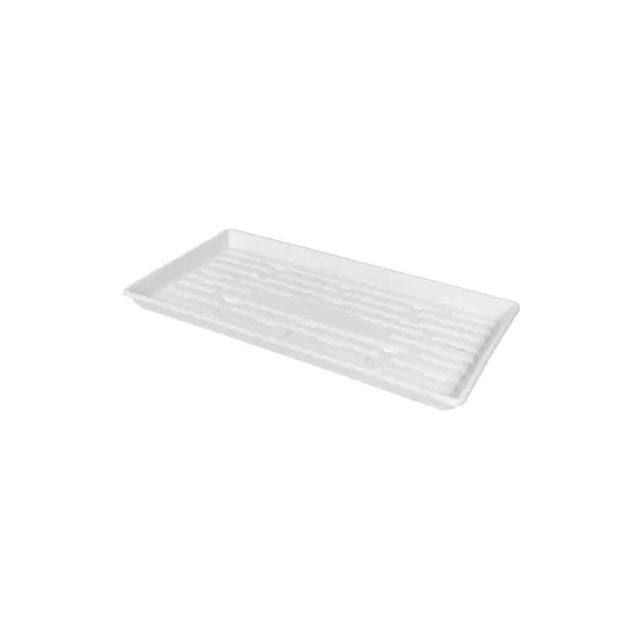 SunPack 1020 Heavy Duty Shallow Tray, White w/Hole