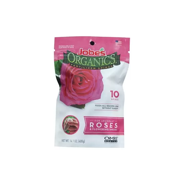 Jobes 10ct Organic Rose & Flower Fertilizer Spikes