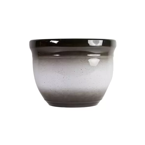 Gardener Select 15" Madison Gradient Brown to White Planter with Brown Specs 15.35"x15.35"x11.22" 6/CS