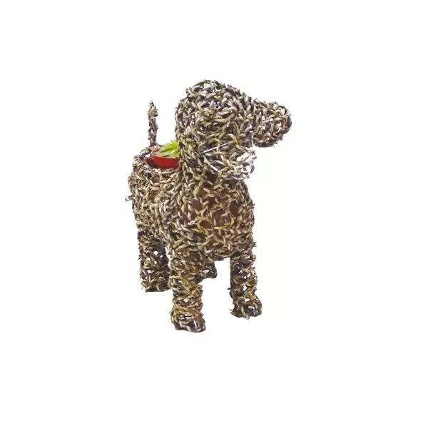Gardener Select 13" Medium Dog Rattan Rope Topiary 12/CS