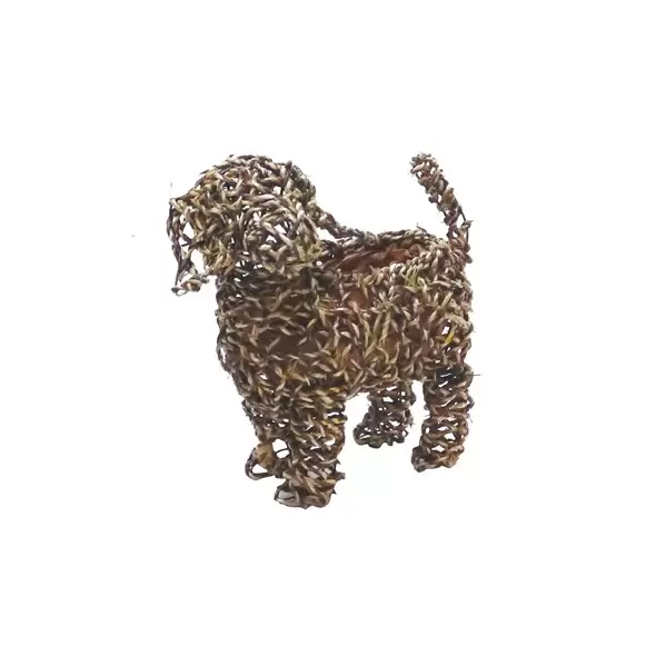 Gardener Select 11" Small Dog Rattan Rope Topiary 12/CS