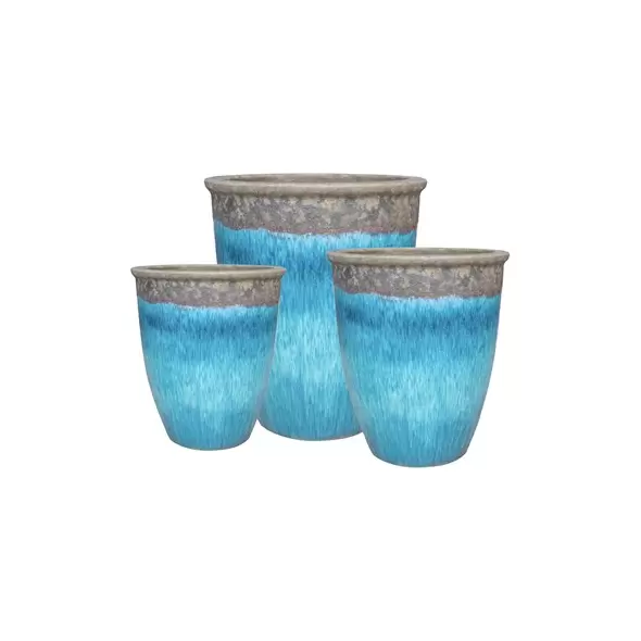 MCarr 12pc Aquapot Planter Pallet Volcanic Milky Blue