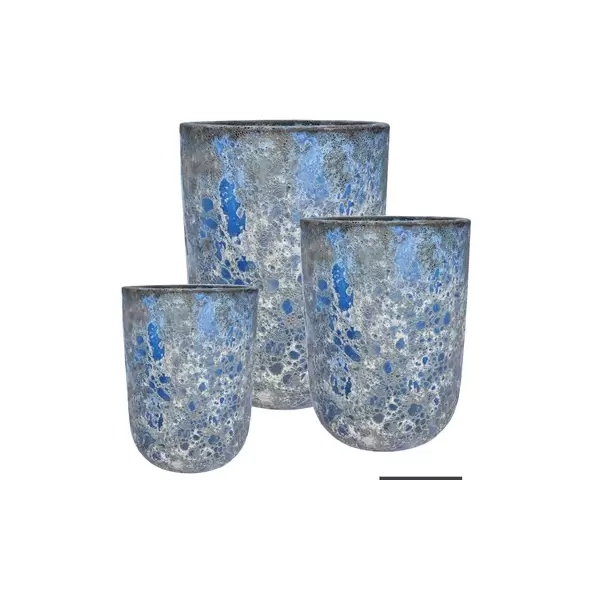 MCarr 12PC Tall Round Pltr Volcanic Blue