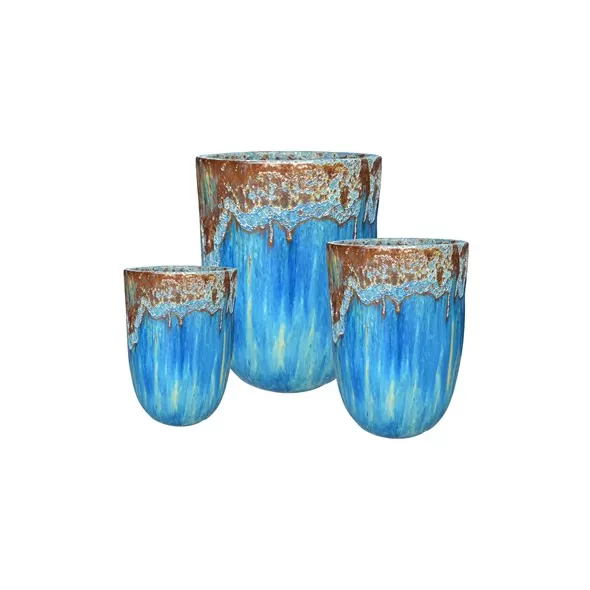 MCarr 12PC Tall Round Plt Volcanic SkyFall