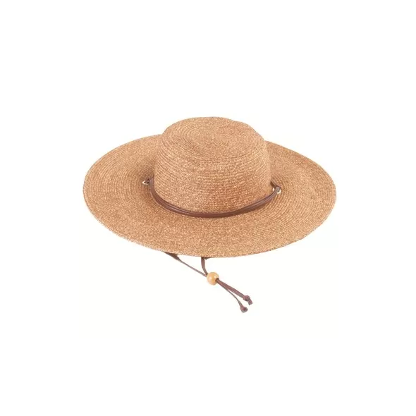 Sloggers Womens Braided Hat Dark Brown Med UPF 50+