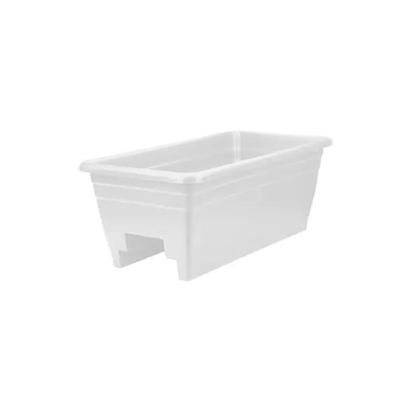HC 24" Deck Rail Box Planter White Akro Mils