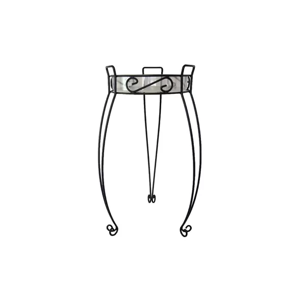 Deer Park 27" Combo Top Plant Stand Black