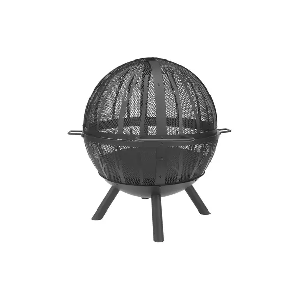 Gardener Select 34.25"x32.4"x33.2" Tree Branch Fire Ball Black w/Poker
