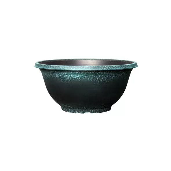 Grower Select 17.00 Sugar Sand Bowl Brushed Teal 3.3gal 50/CS - 16.9in OD X 6.3in H X 8.5in BD