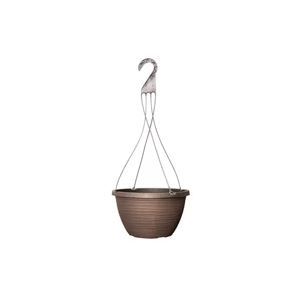 Grower Select 12.00 Dune Hanging Basket with Hanger Brushed Champagne 50/CS