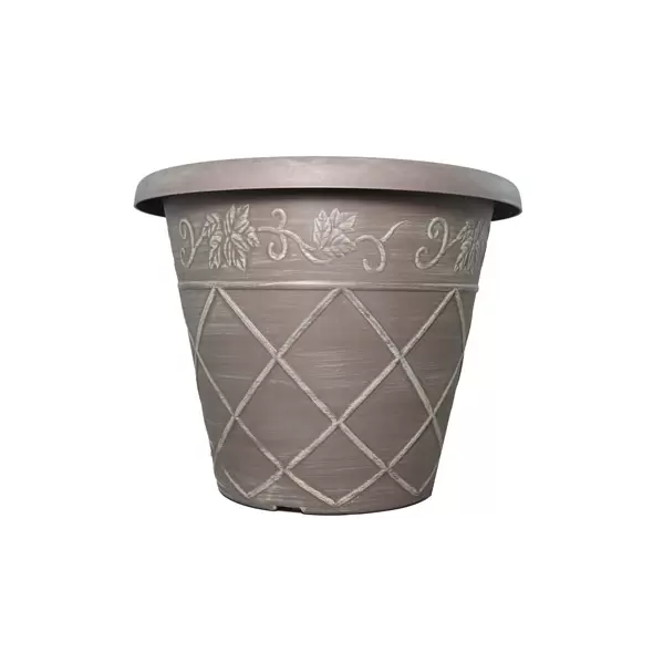 Grower Select 12.25 Lattice Pot ACP Aged Cappuccino 40/CS 41CS/PL