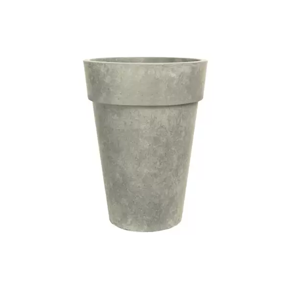 Grower Select 15.00 Euro Tall Planter Faux Concrete 9gal 4/CS - 15in OD x 20in H
