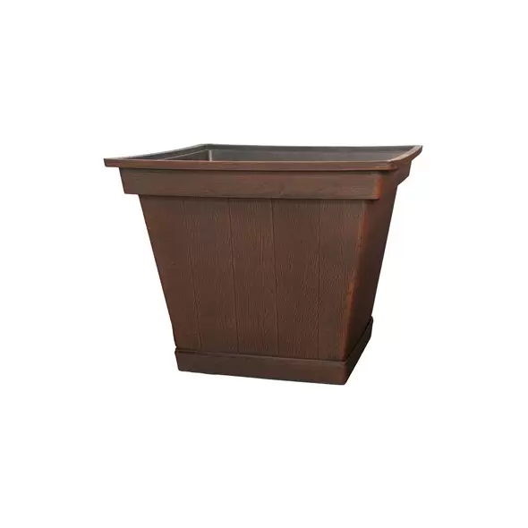 Grower Select 17.00 Harvest Garden Square Planter Mahogany 12/CS