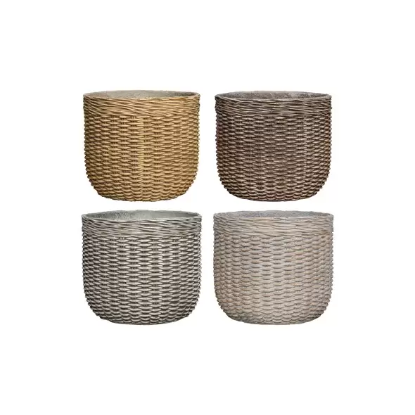 MCarr 72pc Round Rattan Planter Pallet Mixed Colors