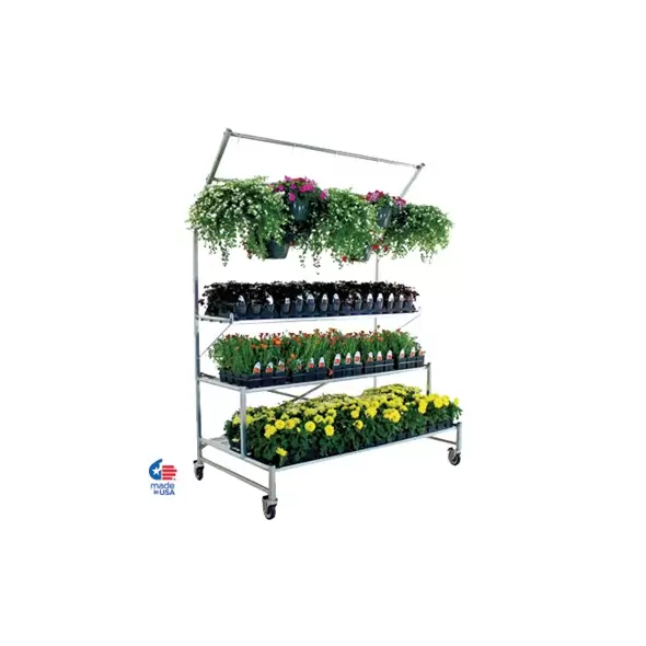 Poly-Tex Tri-Step Display Includes Casters & Purlin