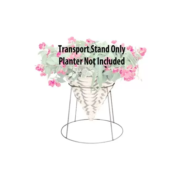 Grower Select Galvanized Cone Transport Stand - Fits 12.00 to 16.00 Cone Basket - 36/CS
