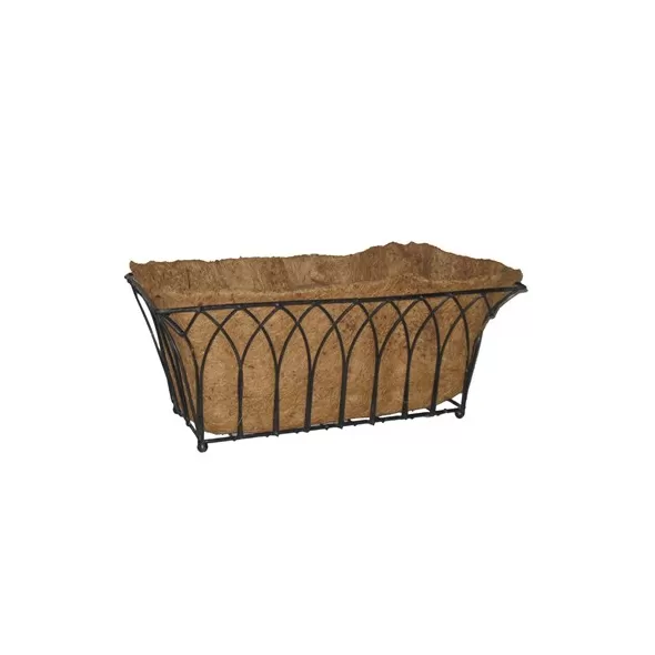 Grower Select 22.00 Floor Planter w/ Ball Feet w/ Plastic Lined Coco Liner and Hangtag - 3.95gal/15L Soil Volume Capacity