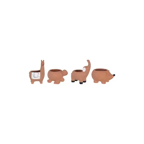 SSI 12pc Miniature Animal Planters Terracotta Assortment