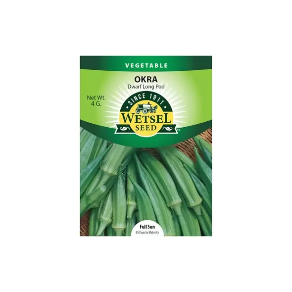 Okra, Long Pod Green - 4 grams