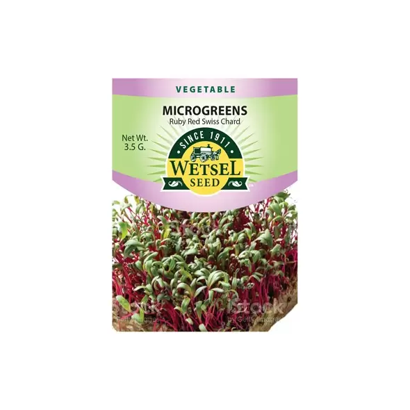Microgreens, Ruby Red Swiss Chard - 3.5 Gram