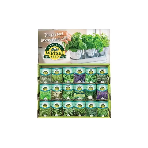 Wetsel 300PKT Herb Counter Display