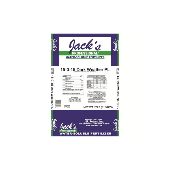 Jacks Prof Dark Weather Peat-Lite 15-0-15 25Lb (80/Pl)