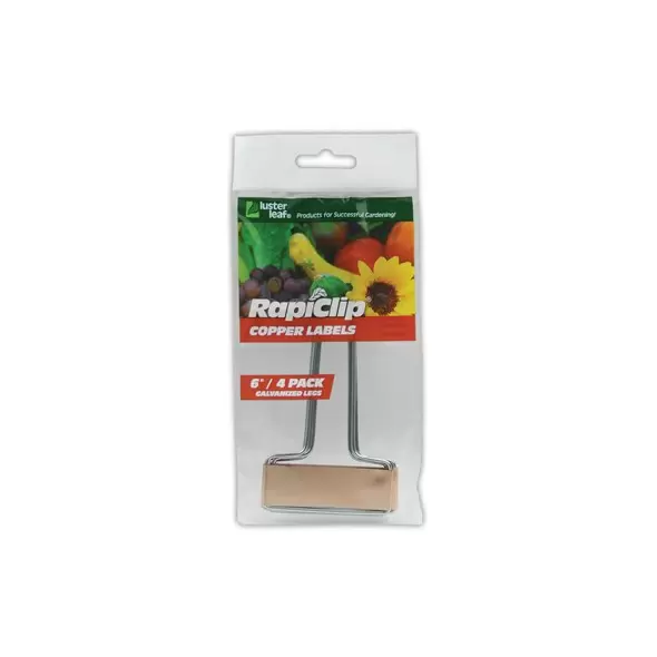 Luster Leaf 4pk 6" Copper Label