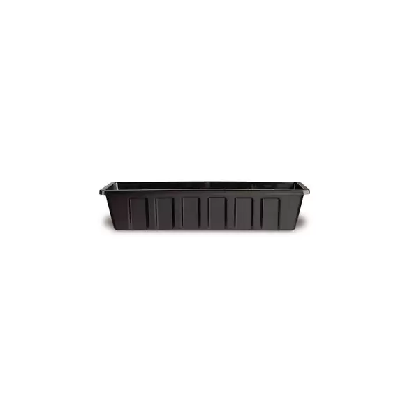 Novelty 30" Polypro Flower Box Planter Black