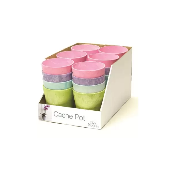 Artstone 24pc 5" Cache Pot Bright Color Pack