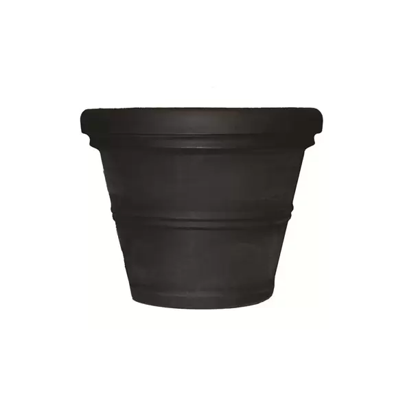 Tusco 24.5" Rolled Rim Planter Black