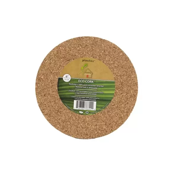 Plastec 6" Eco Real Cork Mat