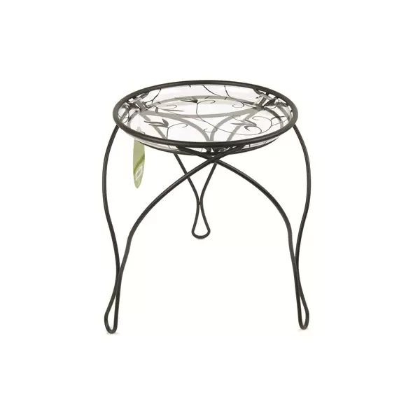 Plastec 13" Elegance Plant Stand Black