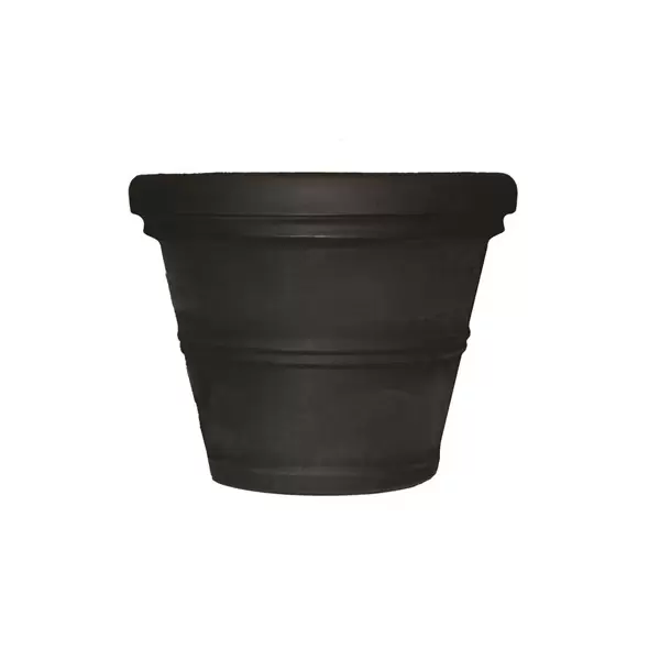 Tusco 30" Rolled Rim Planter Black