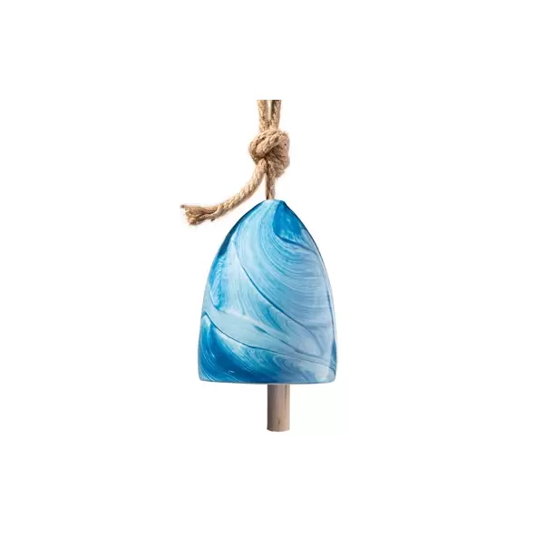 APM Bell Wind Chime Blue Marble